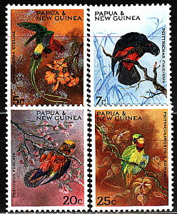 Папуа Новая Гвинея, 1967, Птицы, 4 марки